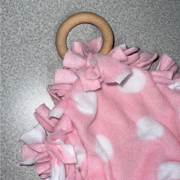 Homemade Teething Tie Lovey - Picture 3 of 3